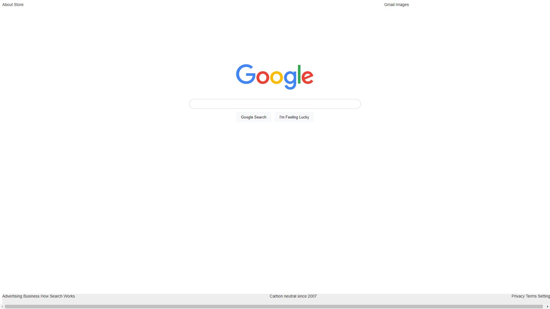 Google Homepage Copy Screenshot